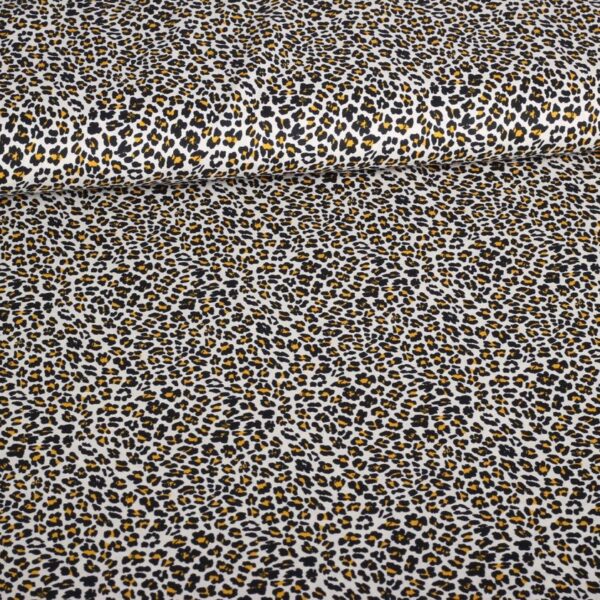 Katoen leopard beige