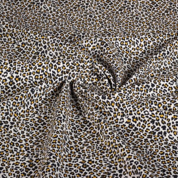 Katoen leopard beige
