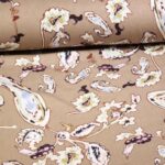 Crepe viscose stof ecru