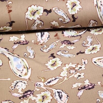 Crepe viscose stof ecru