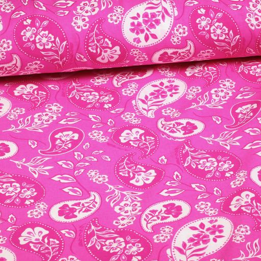 Viscose stof paisley bloem