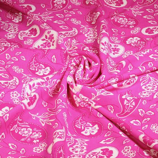 Viscose stof paisley bloem