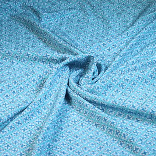 Viscose bloemen damast