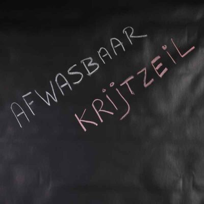Tafelzeil deluxe krijtbord zwart
