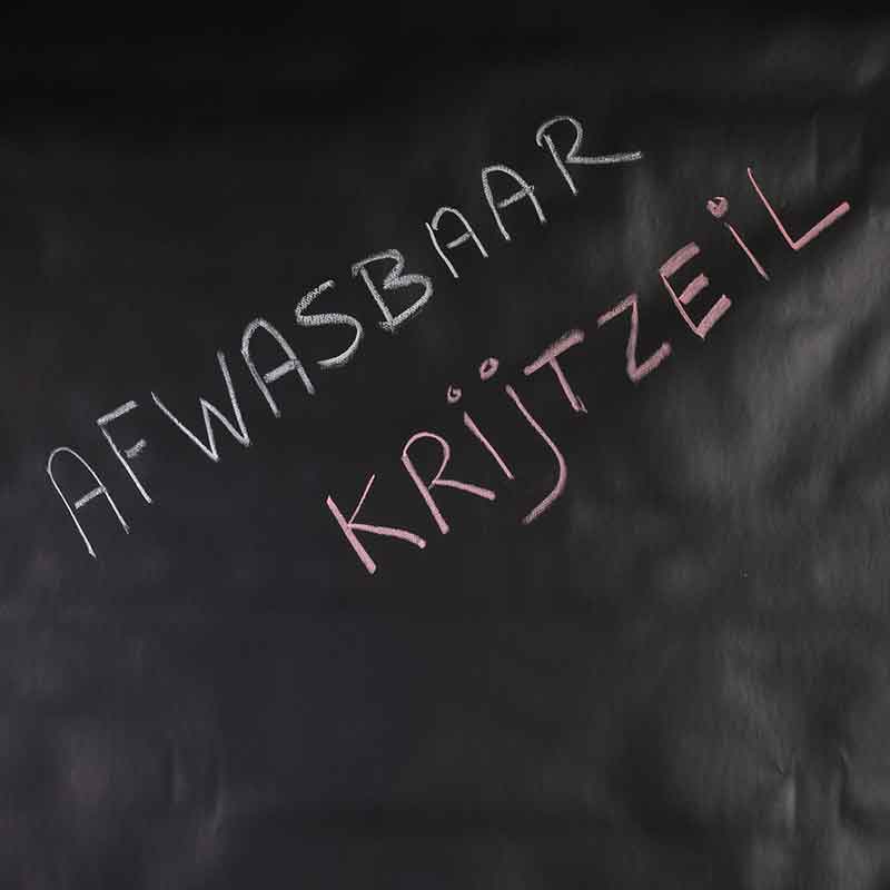 Tafelzeil deluxe krijtbord zwart