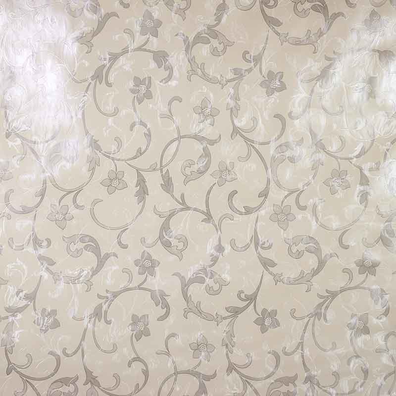 Tafelzeil deluxe paisley bloem zilver