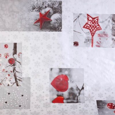 Tafelzeil deluxe kerstsfeer