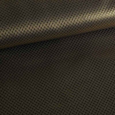 Jacquard mini ruit metallic zwart/goud