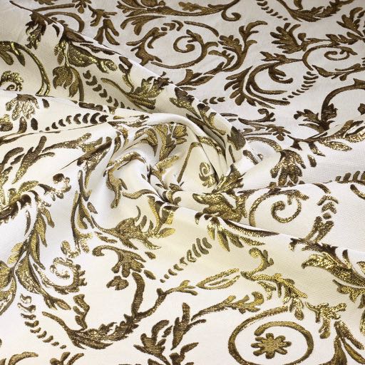 Barok Jacquard wit/goud