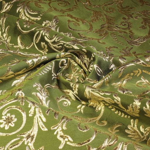 Barok Jacquard groen/goud