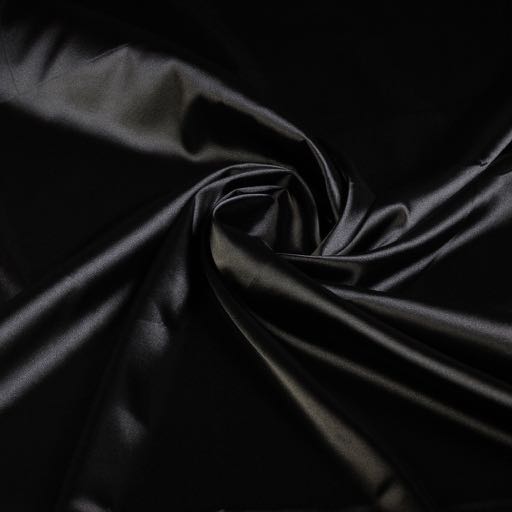 Silky Satijn Stretch zwart