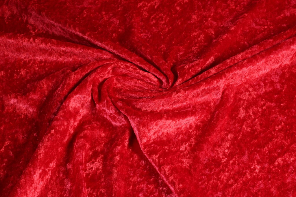 Velours de panne Rood