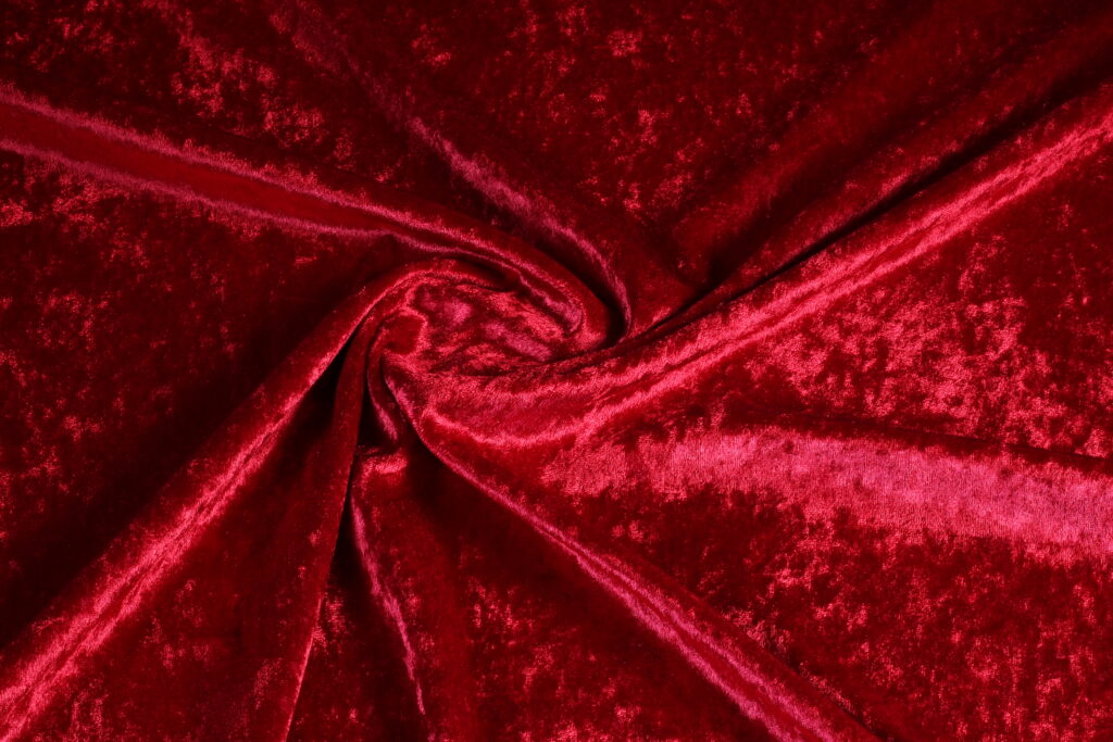 Velours de panne donker Rood