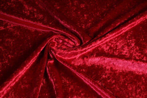 Velours de panne donker Rood
