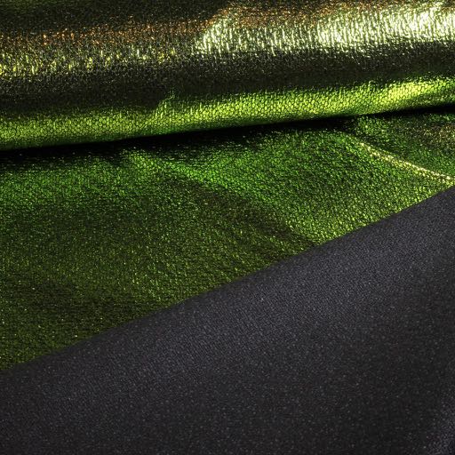 Metallic Folie Party stof Lime