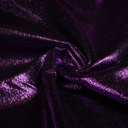 Metallic Folie Party stof Paars