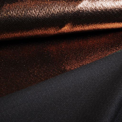 Metallic Folie Party stof Brons
