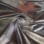 Metallic Folie Party stof Zilver
