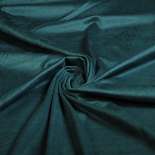 Stretch Suede stof petrol