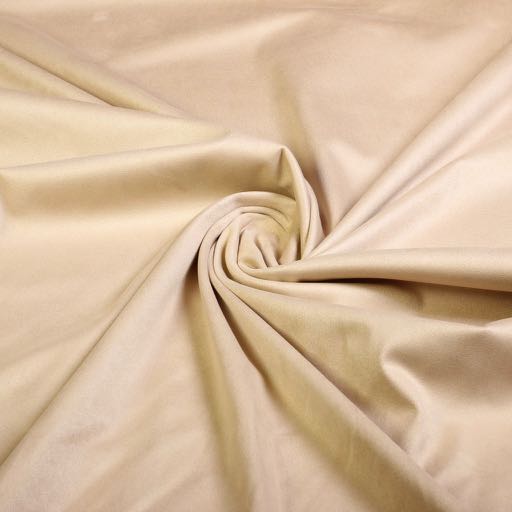 Stretch Suede stof beige / ecru