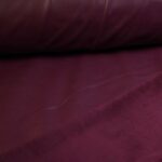 Stretch leer / velour stof bordo/ bordeaux