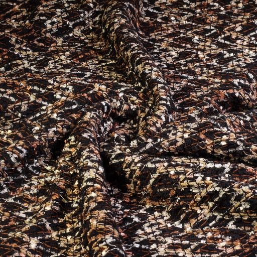 Bouclé/Tweed lurex stof zigzag 1