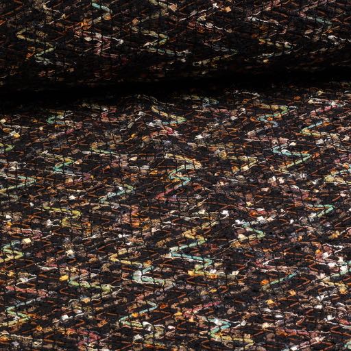 Bouclé/Tweed lurex stof zigzag 2