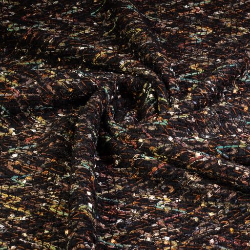 Bouclé/Tweed lurex stof zigzag 2