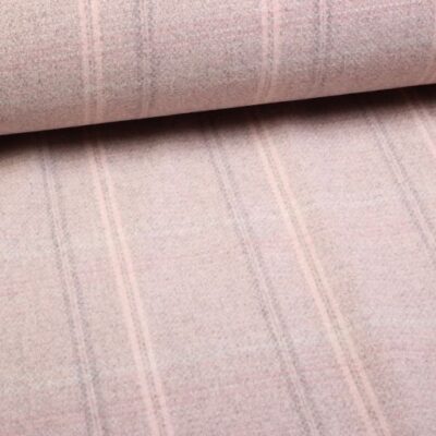 Mantelstof ruit Roze