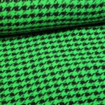 Tweedstof Pied de Poule groen