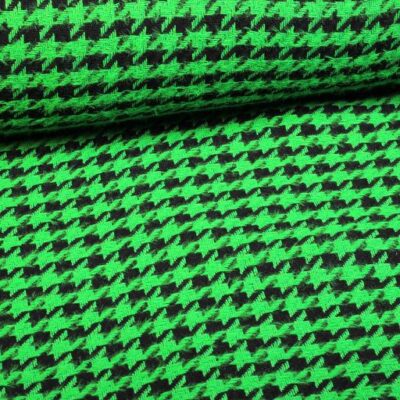 Tweedstof Pied de Poule groen